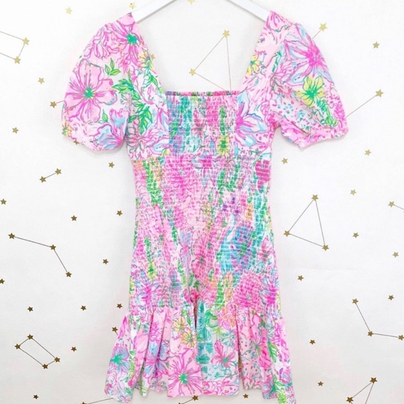 Lily Pulitzer • Pink Floral Paradise Found Evelina Sheath Dress - Picture 2 of 5